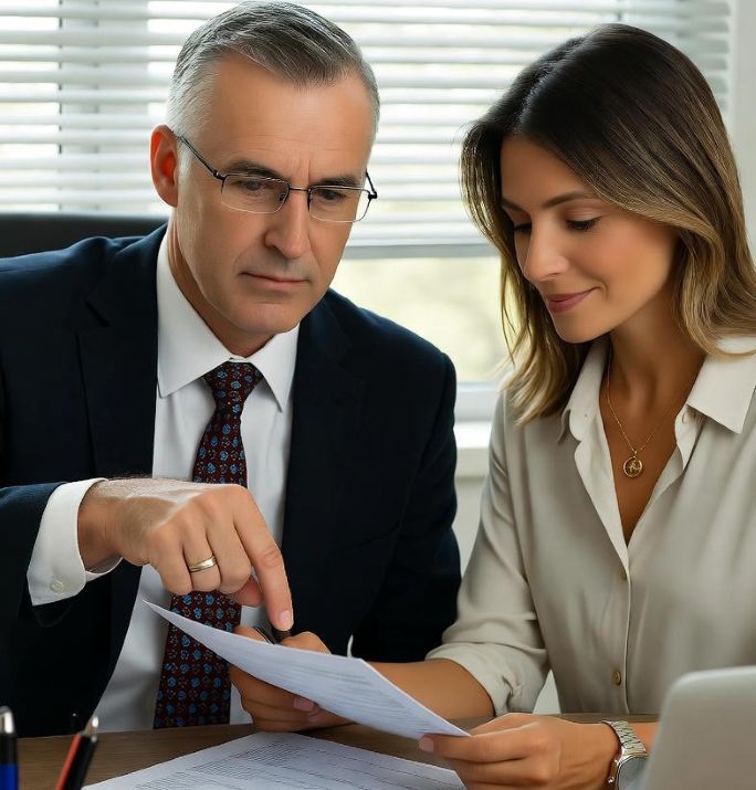 reviewing visa documents