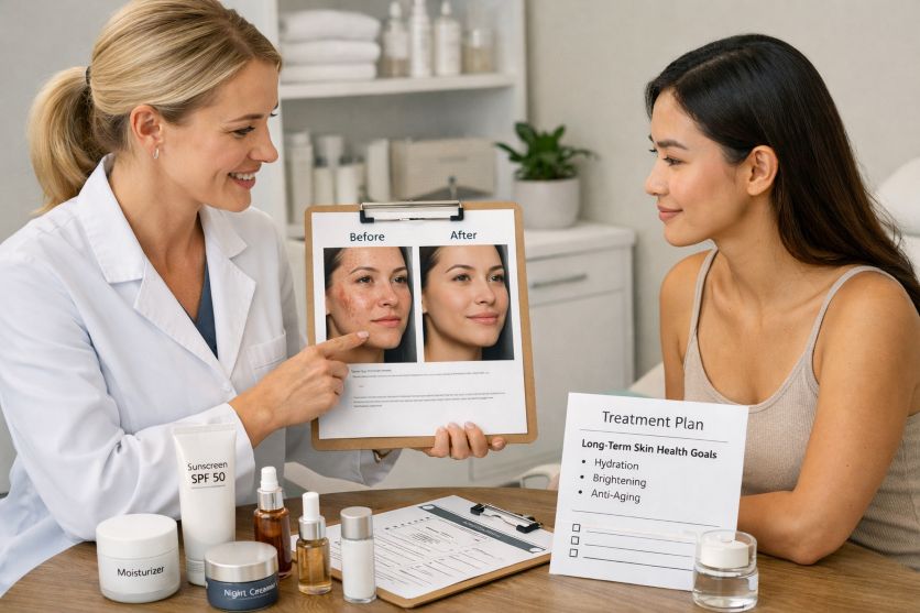professional skin care consultation